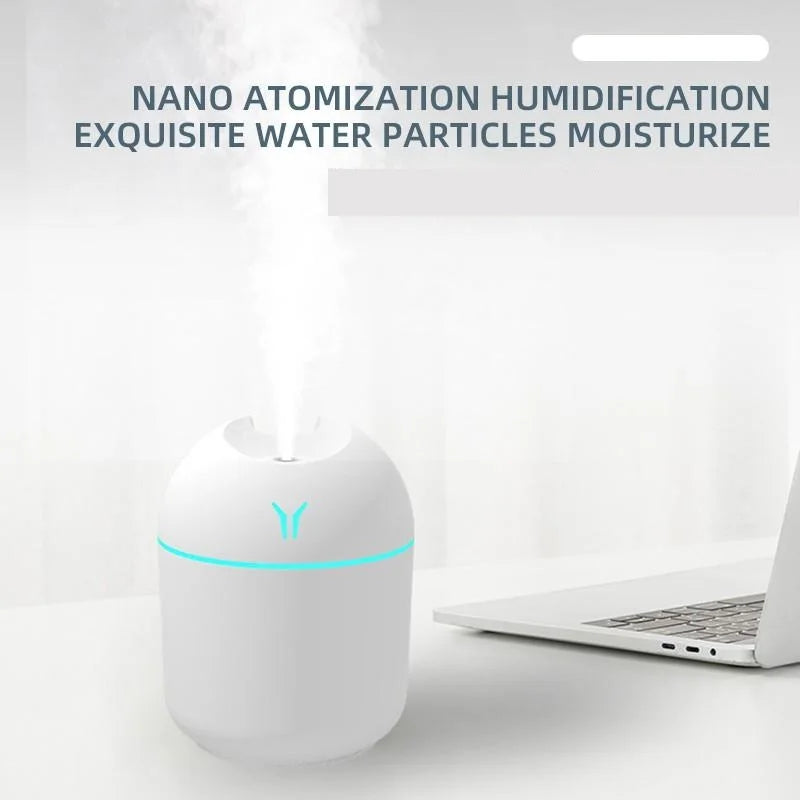 AeroMist Mini USB Humidifier & LED Aroma Diffuser