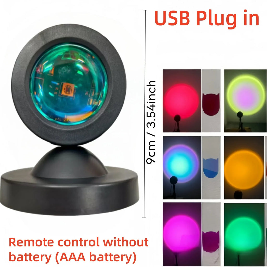 SunsetGlow LED Sunset Projection Lamp