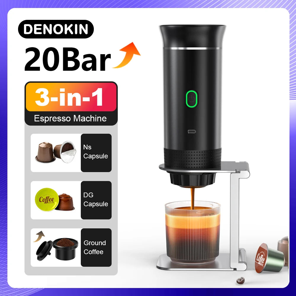 BrewGo 3-in-1 Portable Espresso Maker