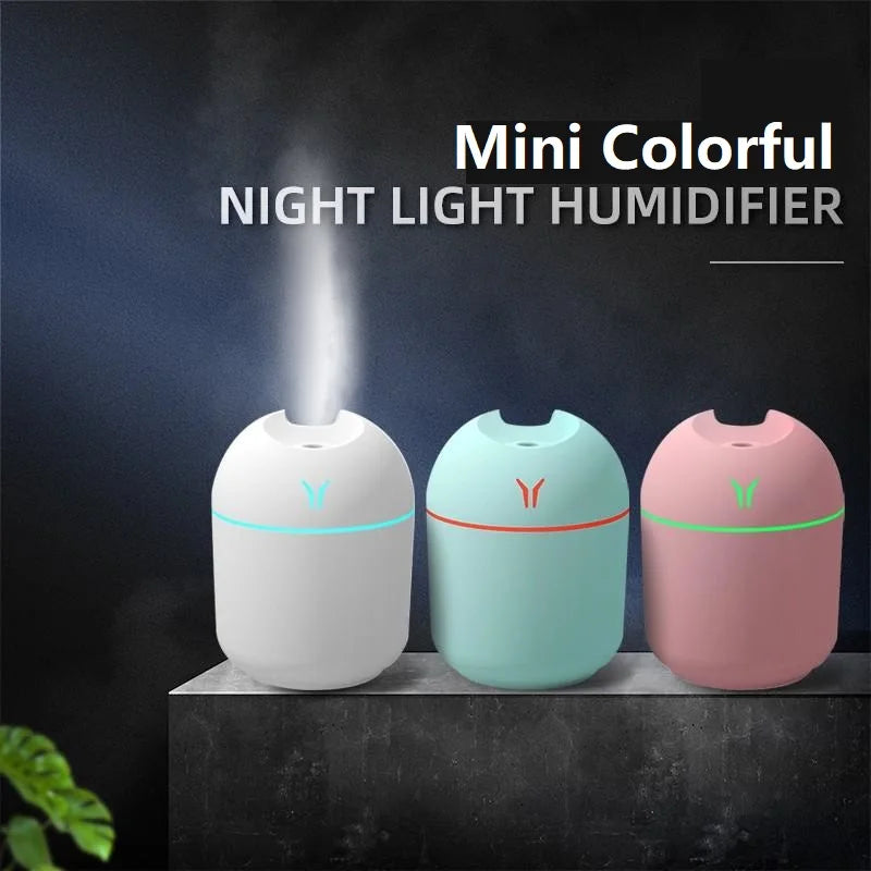 AeroMist Mini USB Humidifier & LED Aroma Diffuser