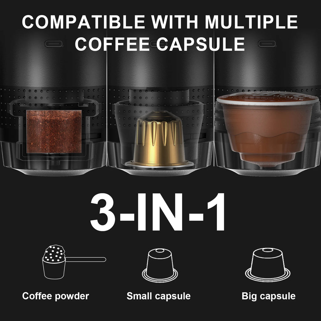 BrewGo 3-in-1 Portable Espresso Maker