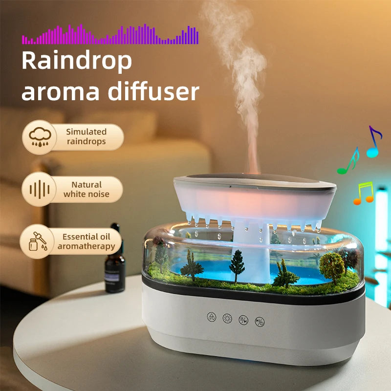 RainCloud 7-Color LED Humidifier & Aroma Diffuser