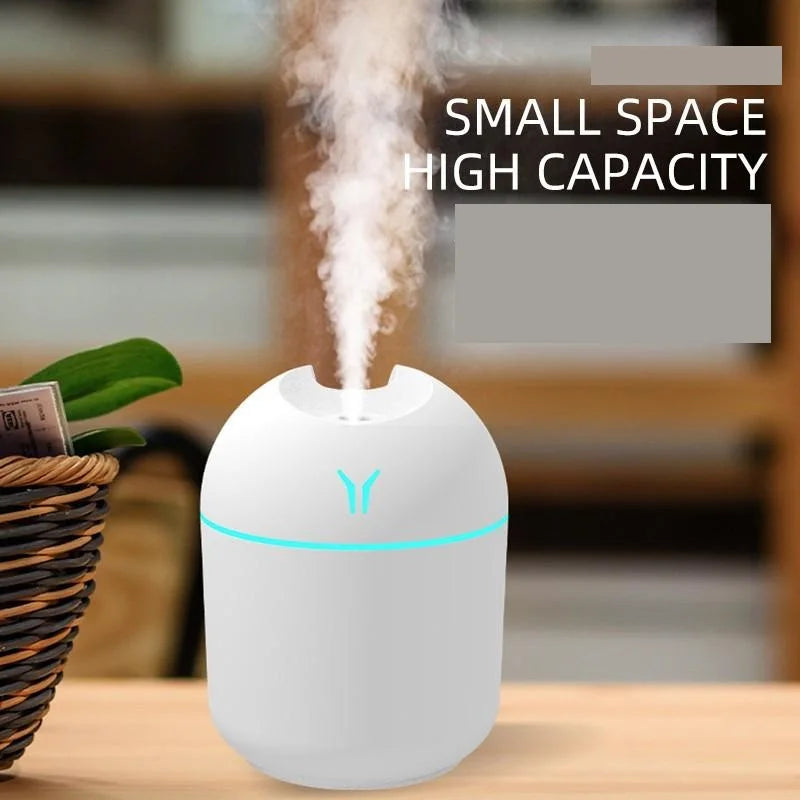 AeroMist Mini USB Humidifier & LED Aroma Diffuser