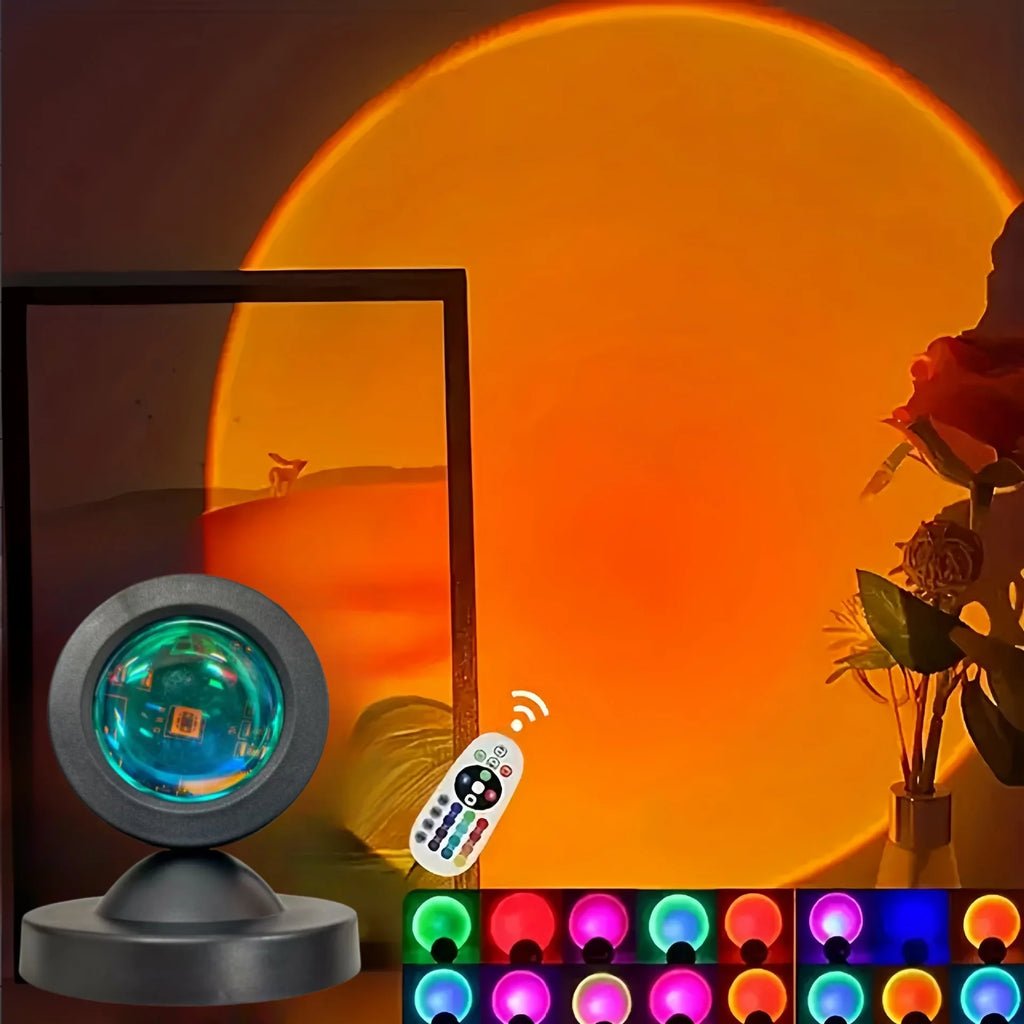 SunsetGlow LED Sunset Projection Lamp