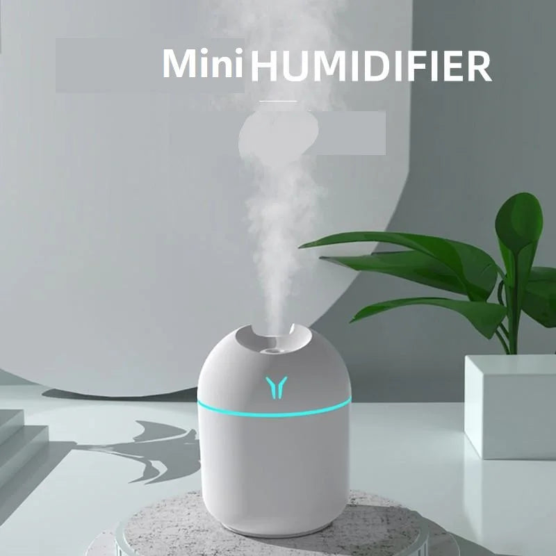 AeroMist Mini USB Humidifier & LED Aroma Diffuser
